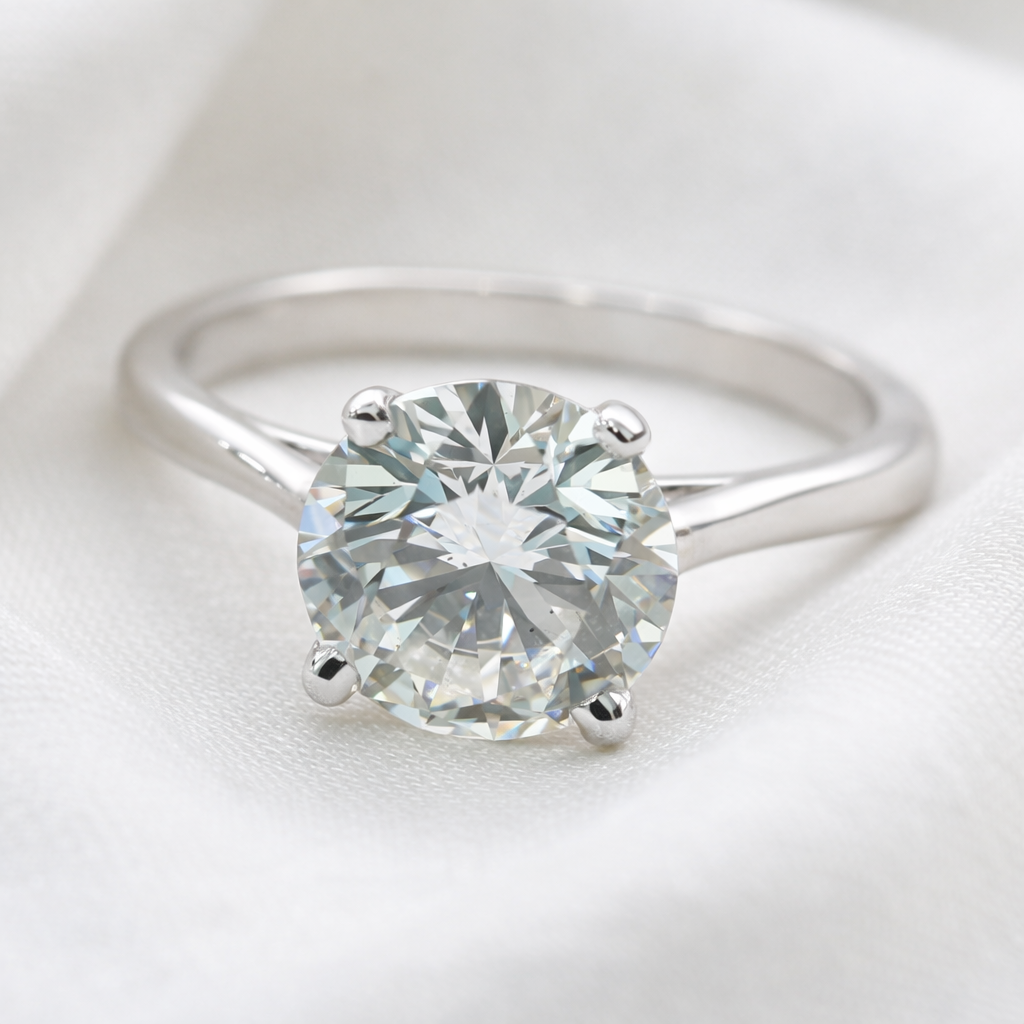 3.30 CT Round Lab ~ The Classic Setting