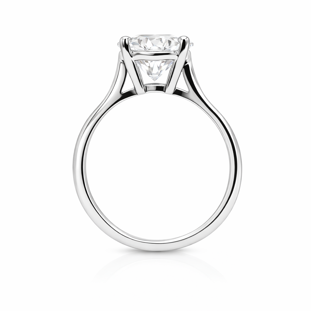 4.01 CT Round Lab ~ The Classic Setting