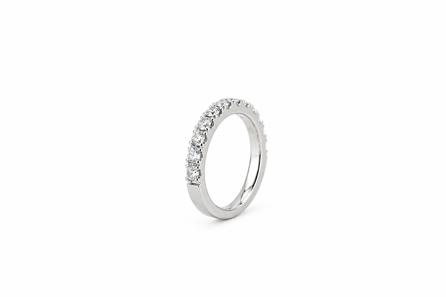 Classic Diamond Half Eternity Ring