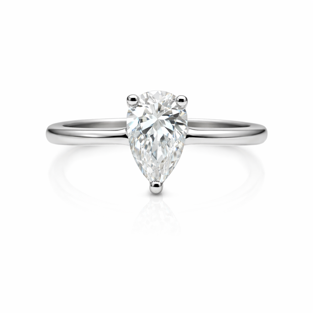 1.09 CT Pear Lab ~ The Classic Setting