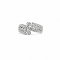 Luxe Crossover Diamond Wrap Ring