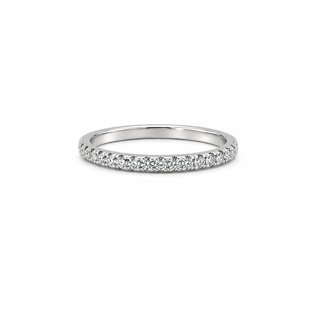 Delicate Half Eternity Diamond Band
