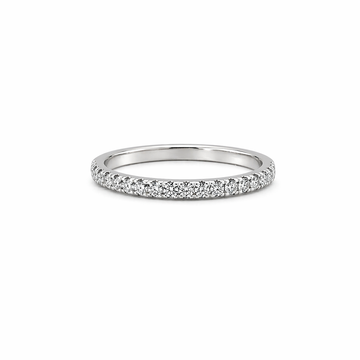 Delicate Half Eternity Diamond Band