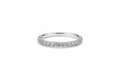Delicate Pavé Diamond Half Eternity Ring
