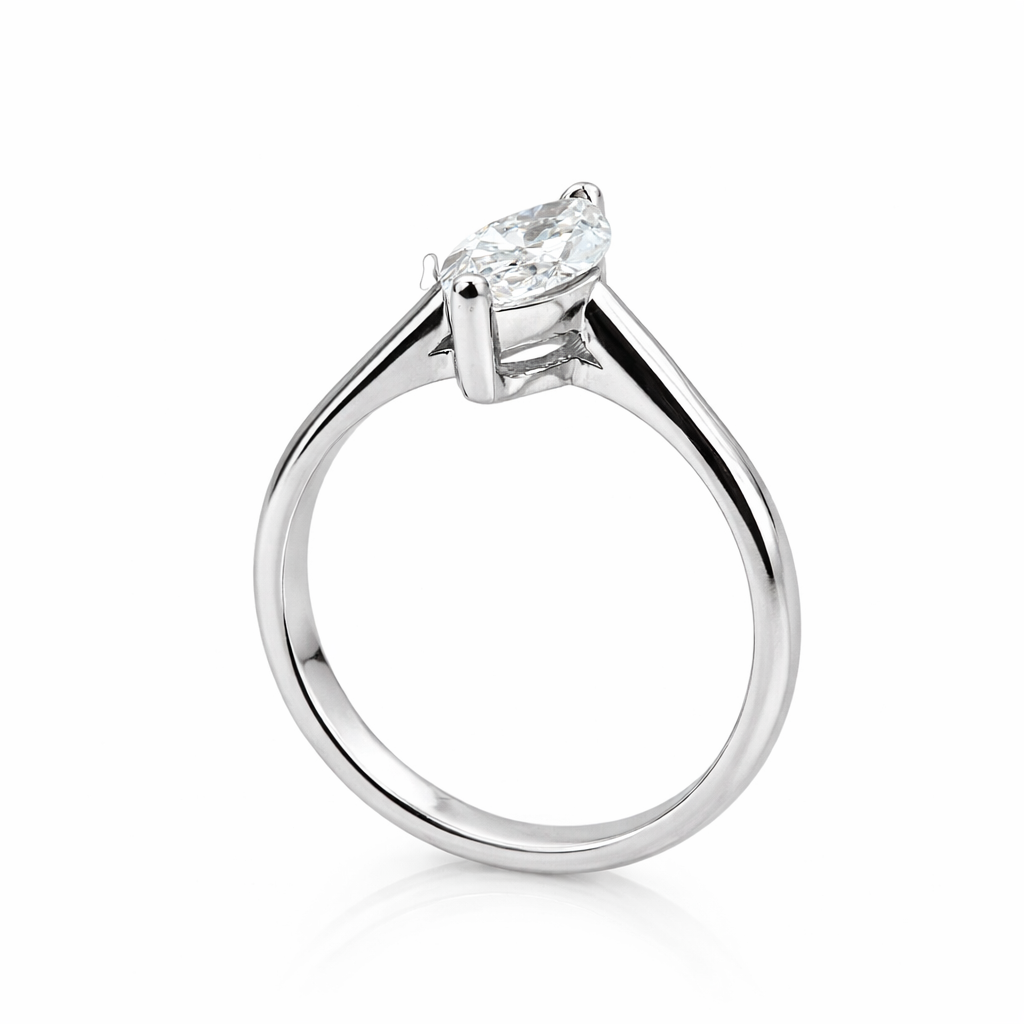 1.24 CT Marquise Lab ~ The Classic Setting